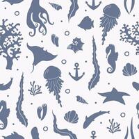 ocean life pattern vector