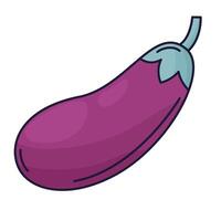 eggplant doodle illustration vector
