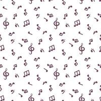 musical notes pattern vector