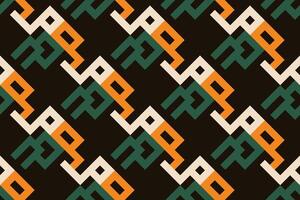 a colorful pattern with a yellow and green design vector