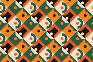 a colorful pattern with a yellow and green design vector