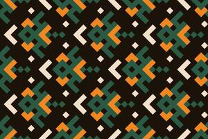 a colorful pattern with a yellow and green design vector