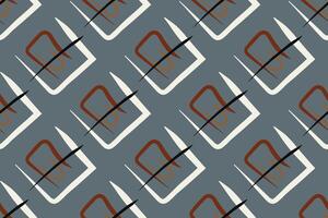 Vector Seamless Abstarct Pattern with brush effect