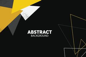 Abstract yellow, black and white background. Minimal geometric background abstract design. vector