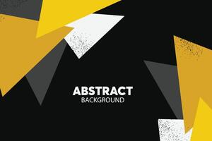 Abstract yellow, black and white background. Minimal geometric background abstract design. vector