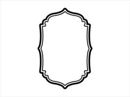 Hand Drawn Islamic Frame Illustration vector