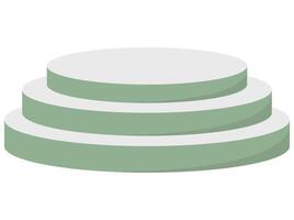 Round Empty Podium Background Illustration vector