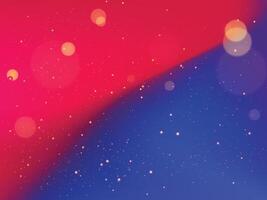 Red blue contrast background.Red blue colorful gradient with glitter vector