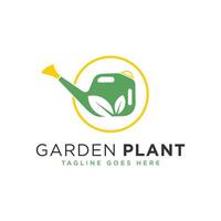 plant sprinkler illustration logo vector