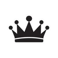 Crown icon over white background, silhouette style concept. vector illustration