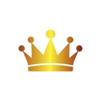 Crown gradient icon. Gradient icon on white background. Vector illustration