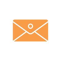 plano correo electrónico icono en blanco antecedentes. vector ilustración en de moda plano estilo