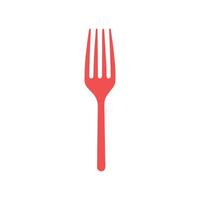 Fork icon on white background. Vector illustration in trendy flat style