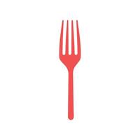 Fork icon on white background. Vector illustration in trendy flat style