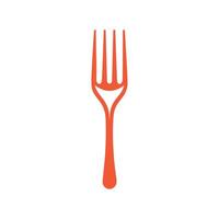 Fork icon on white background. Vector illustration in trendy flat style