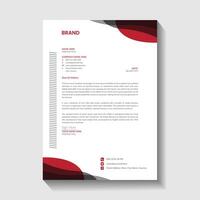 Letterhead Design Template vector