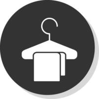 Changing Room Glyph Grey Circle  Icon vector