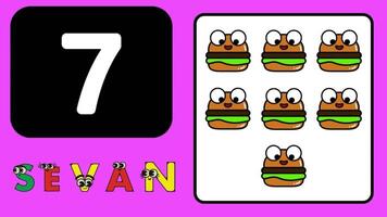 Number animate learning for kids number counting nursery rhymes class Preschool Learning Videos. video