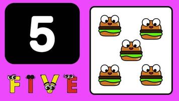 Number animate learning for kids number counting nursery rhymes class Preschool Learning Videos. video