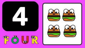 Number animate learning for kids number counting nursery rhymes class Preschool Learning Videos. video