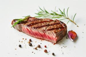 ai generado hermosa carne de vaca filete foto