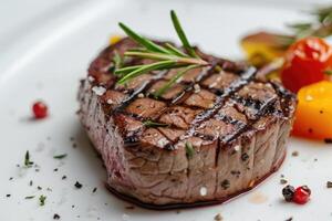 AI generated beautiful beef steak photo