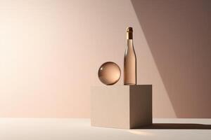 AI generated bottle photo product mockup