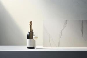 AI generated bottle photo product mockup