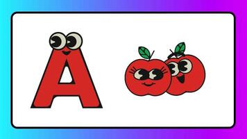 Preschool Learning Video abc alphabet nursery rhymes video Kids Vocabulary words