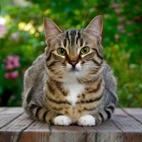 AI generated Affectionate pet cat charms with its sweet and endearing demeanor For Social Media Post Size photo