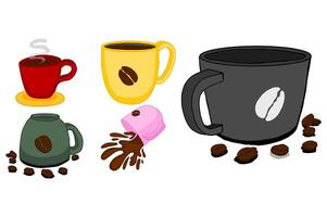 Set Of A Cup of Coffee Vector