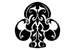 Black Clover Ornament Vector