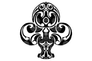 Black Clover Ornament Vector