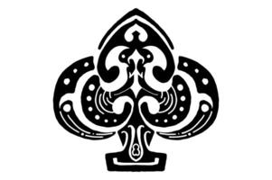 Black Clover Ornament Vector