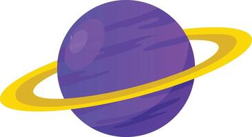 Planet uranus vector isolated illustration