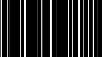 Abstract vertical white stripes moving on a black background. Animation blinds background motion effect lines transition 4k. Seamless loop video