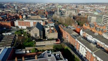 vues de Dublin, Irlande par drone video