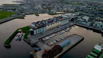 Views of Galway, Ireland by Drone video