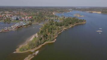 Ansichten von osthammar, Schweden durch Drohne video