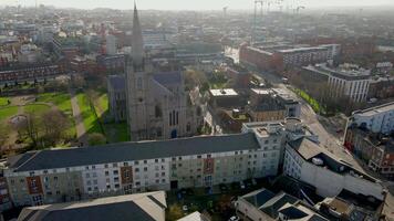 st. Patrick Cattedrale nel dublino, Irlanda di fuco video