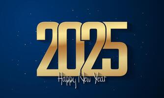 Simple and elegant 2025 new year eve holiday background design. vector