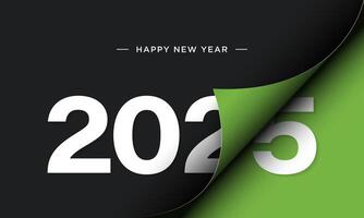 2025 Happy New Year Background Design. vector