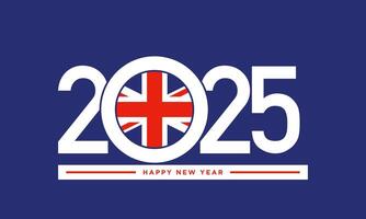 2025 Happy New Year Background Design. vector