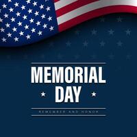 Memorial Day Background Design. vector