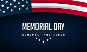 Memorial Day Background Design. vector