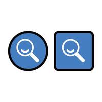 Search icon, magnifying glass icon. Flat design style eps 10. Abstract illustration of simple icon in flat style. Graphic design template elements with application UI themes vector