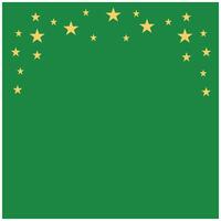 green background with golden stars, vector illustration, eps 10. Abstract illustration of simple icon in flat style. Element demographic template with a religious theme