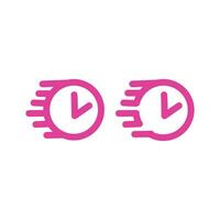 Time icon. Clock and time icon. Time icon. Vector illustration. Abstract illustration of simple icon in flat style. Graphic design template elements with application UI themes