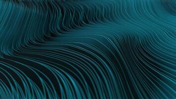 Abstract background with static 3D waves, blue light and black shadows , 4k , 60fps video