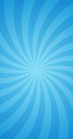 Simple Gradient Aqua Blue Rays Radial Swirl Light Burst In Blank Vertical Vector Plain Background